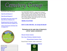 Tablet Screenshot of cemeterygroup.org